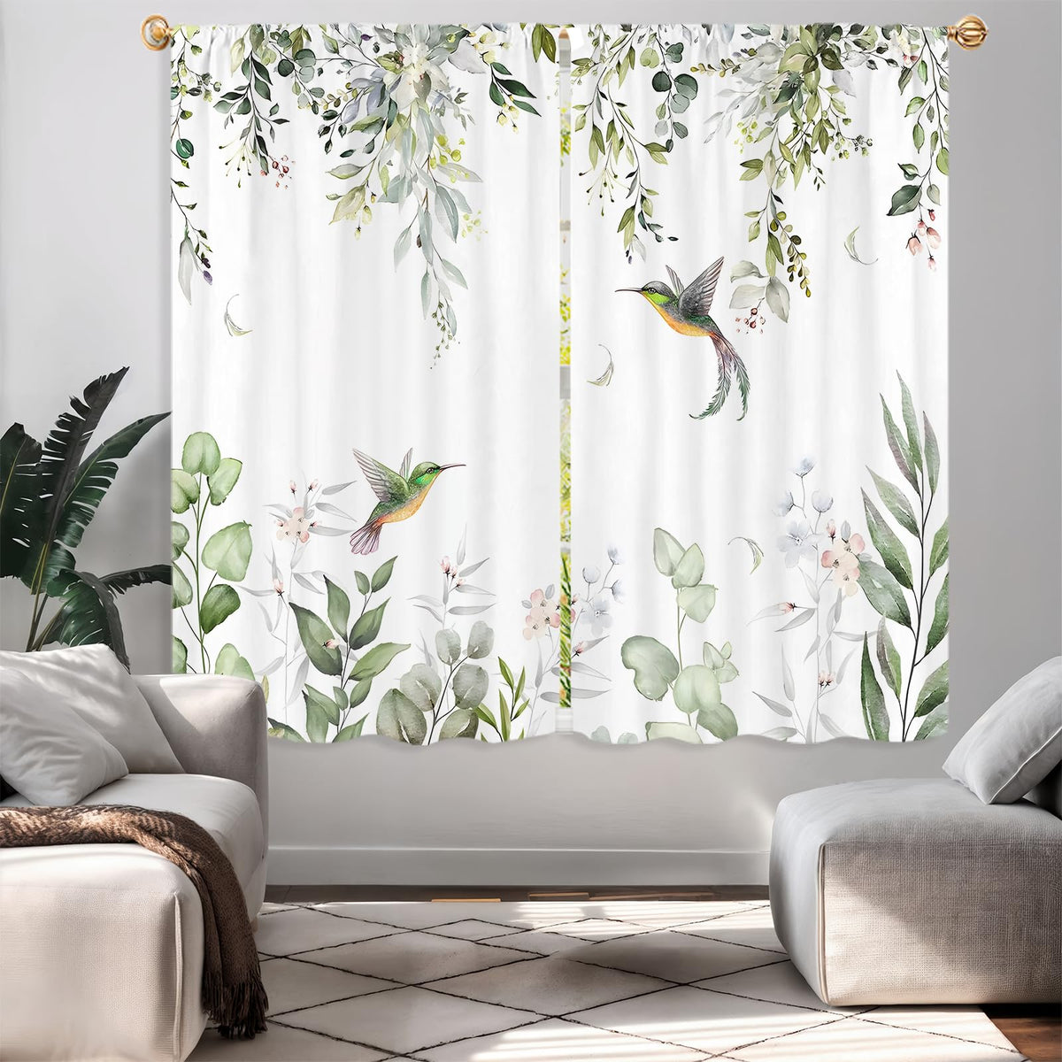 Yellow Sunflower Kitchen Curtains 42W X 63L Inch 2 Panels Rod Pocket Country Rustic Floral Flower Butterfly Farmhouse Over Sink Small Short Cafe Tier Window Treatment Bathroom Decor