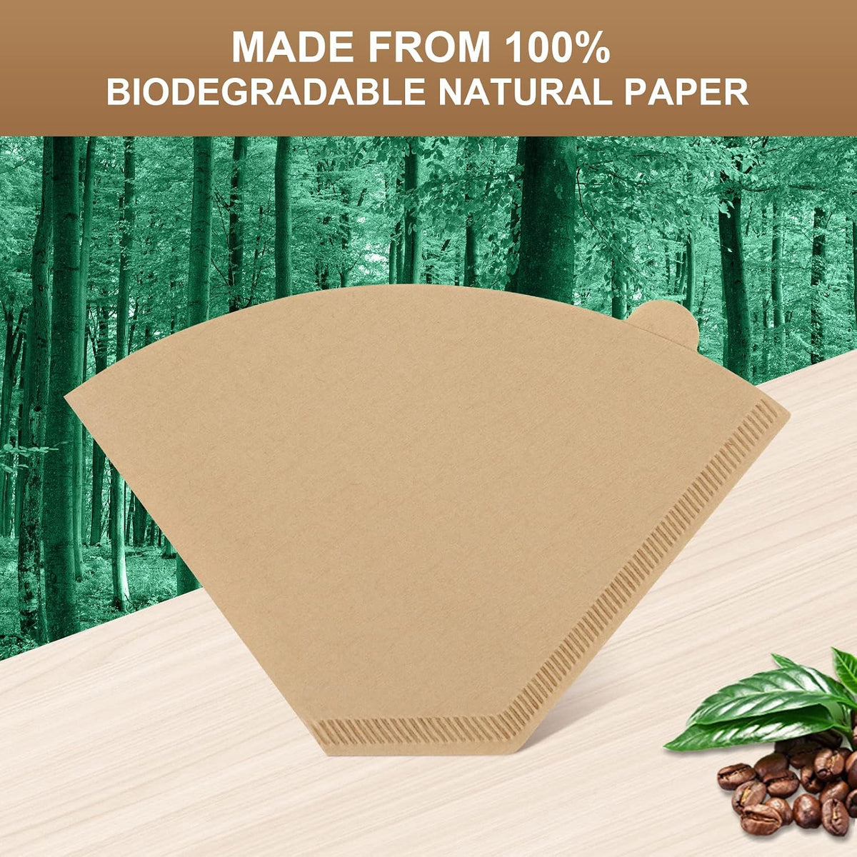 Cone Coffee Filters #4 for Ninja Coffee DualBrew Pro CFP301 CFP201