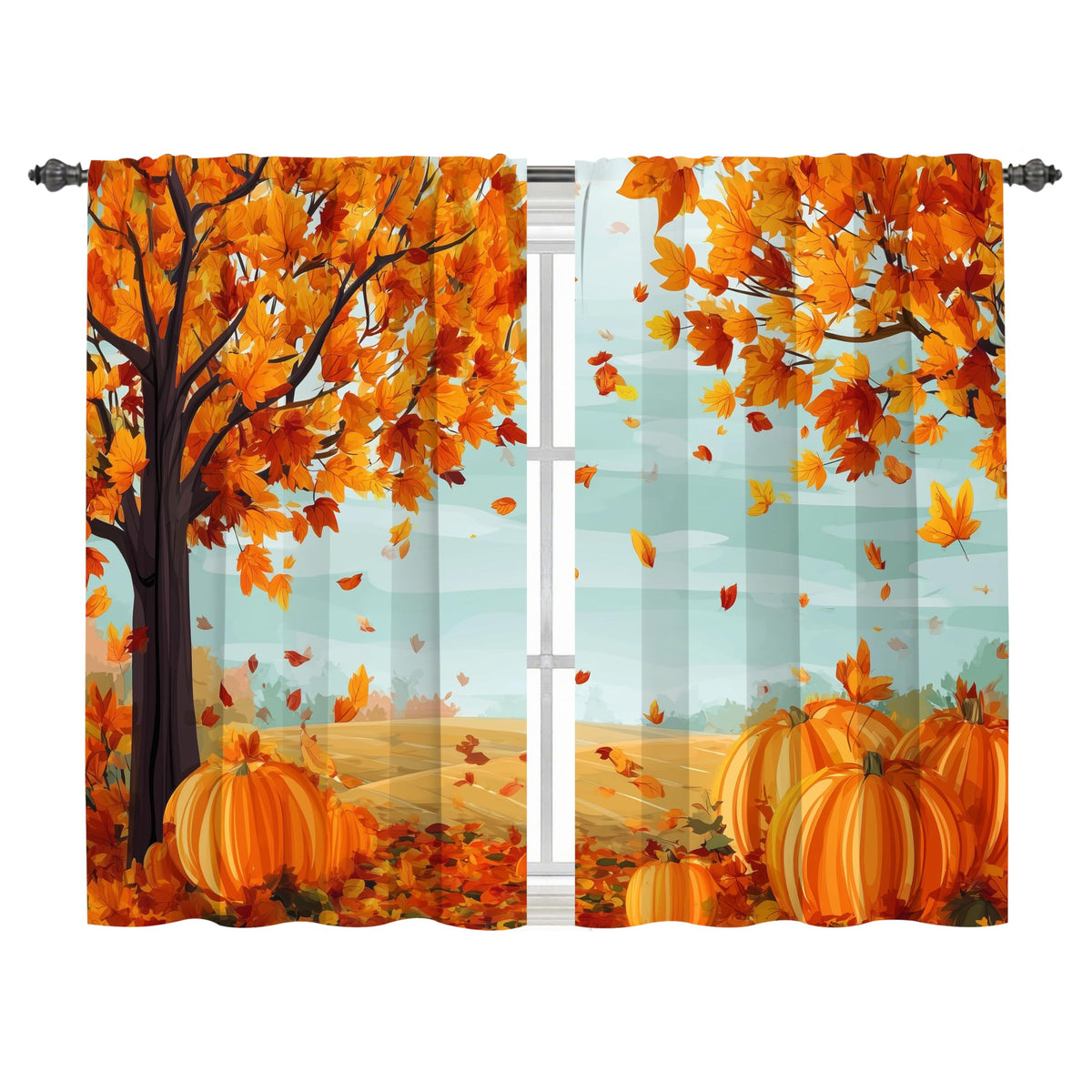 Worltoldb Black Grey Kitchen Curtains Cafe Curtains for Bathroom Dining Room Living Room Pocket Window Drapes 2 Panels Set 28"x36"