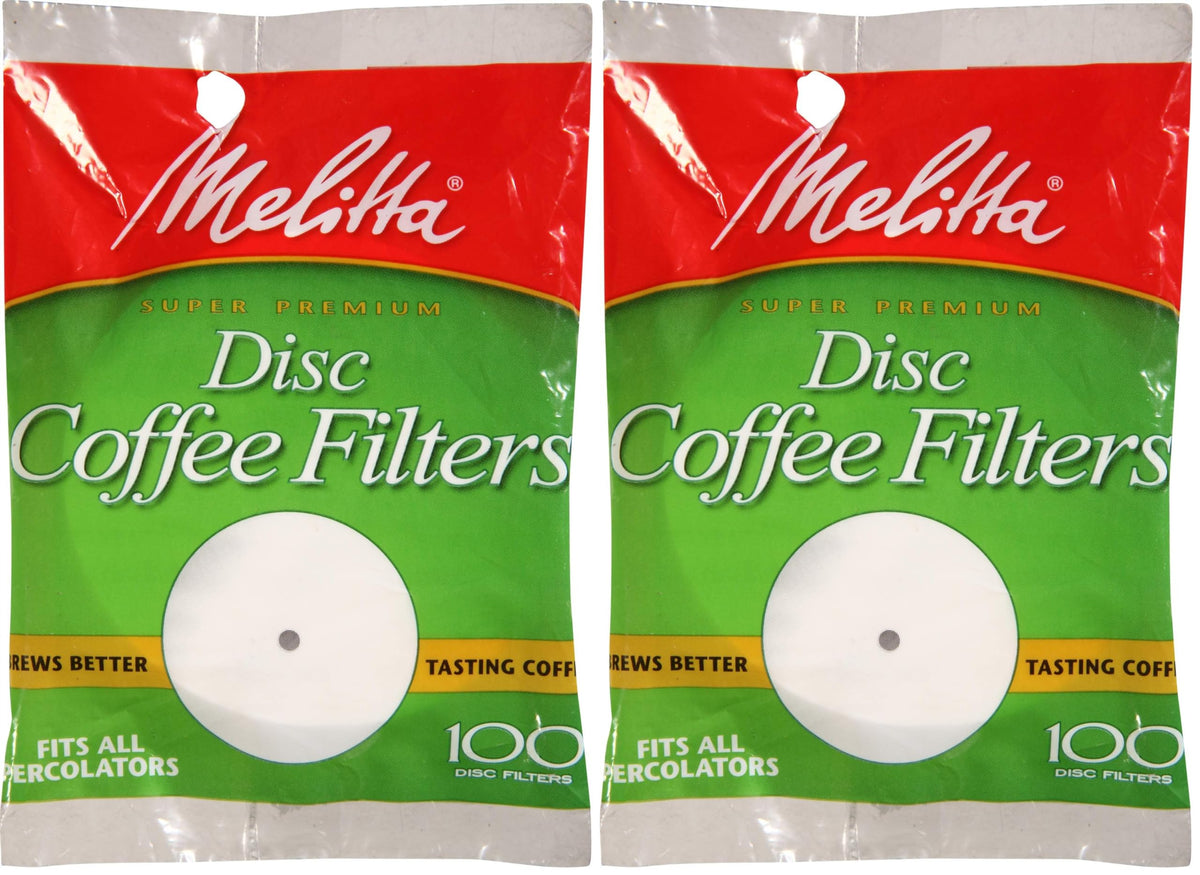 Melitta Disc Coffee Filters for Percolators, White, 3.5-Inch, 100 Count (Pack of 24) 2400 Total Filters Count