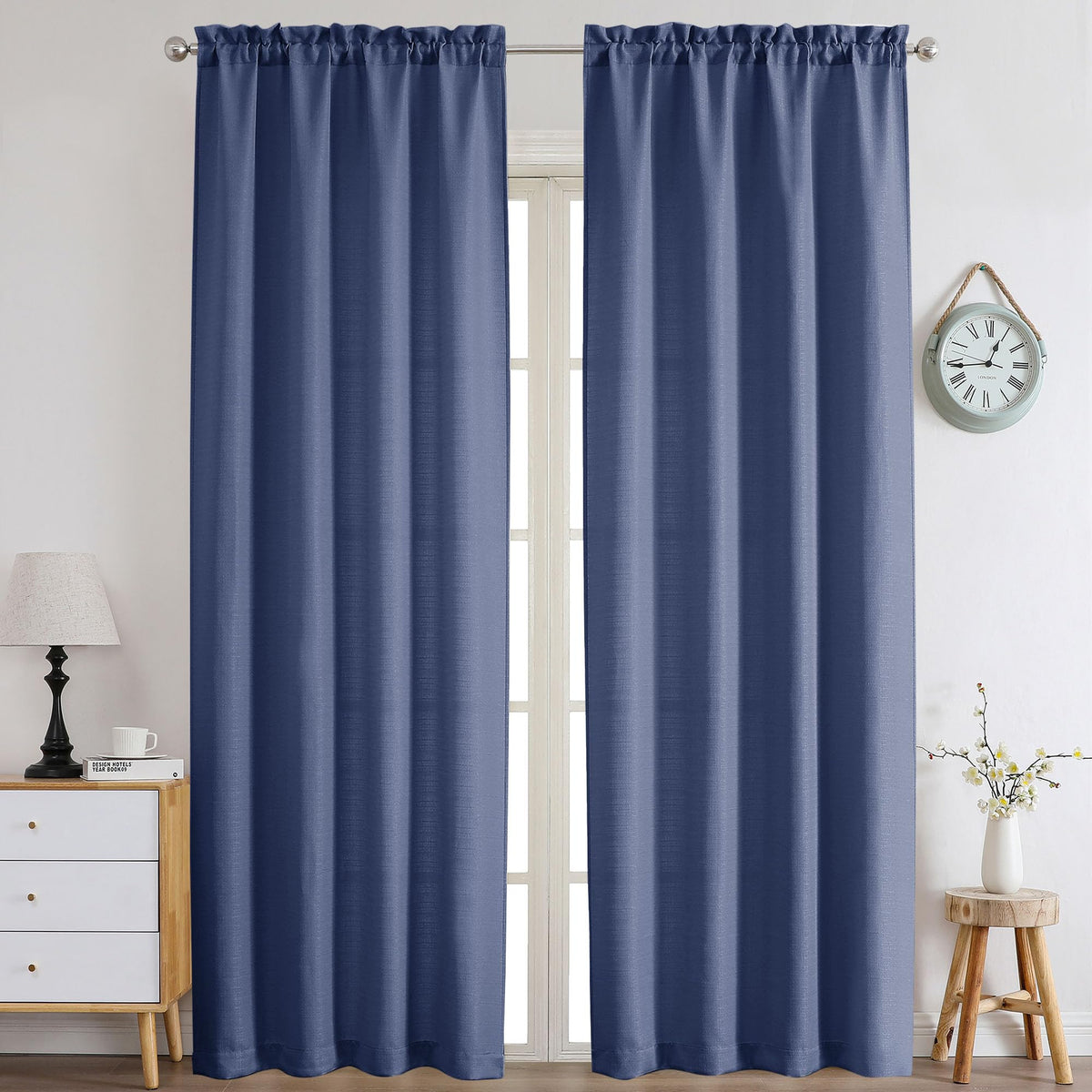 Chyhomenyc 2 Panels White Kitchen Curtains 36 Inch Length Tier Curtain
