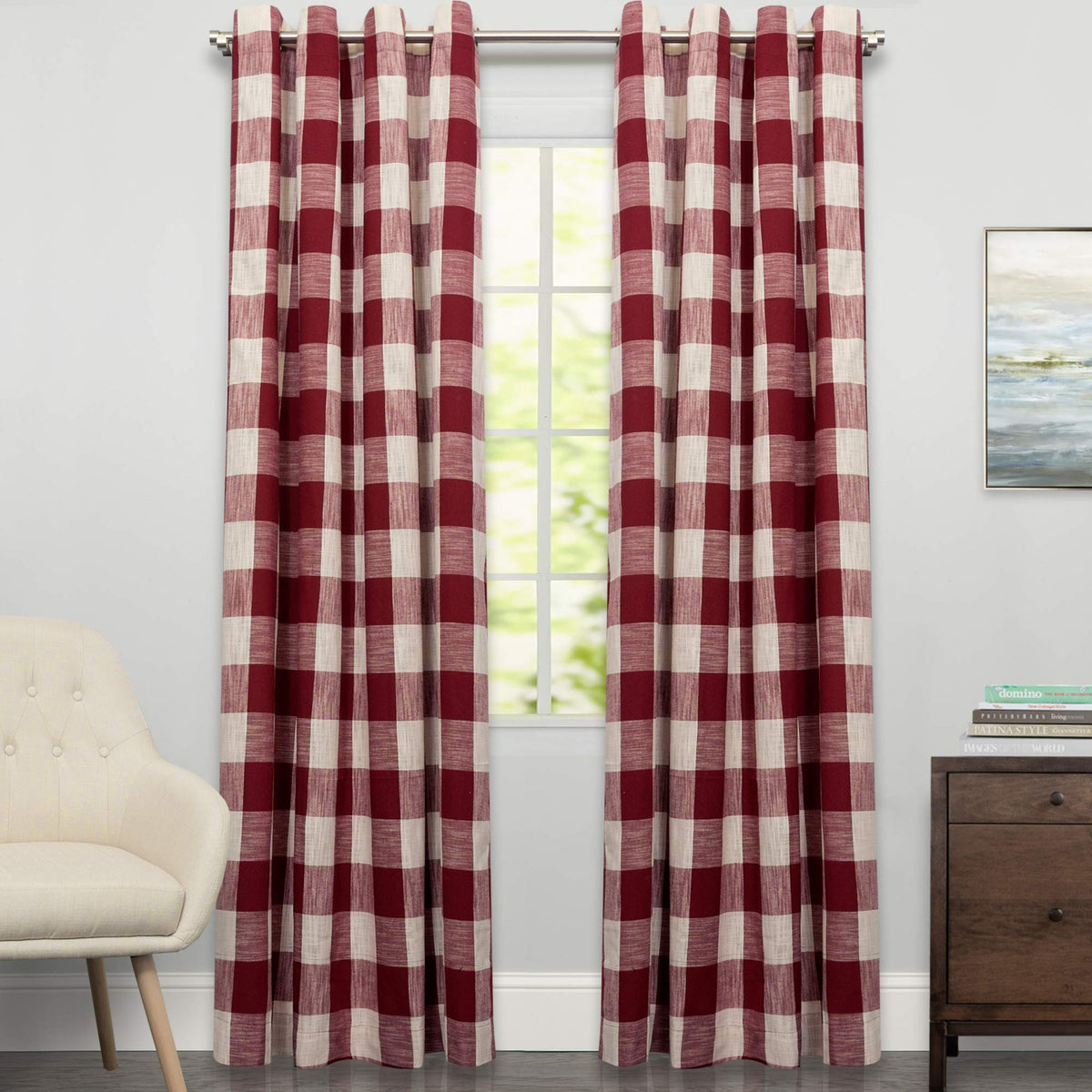 Sweet Home Collection Old World Style Floral Heavy Lace Kitchen Curtain Swag pair Hopewell Cream