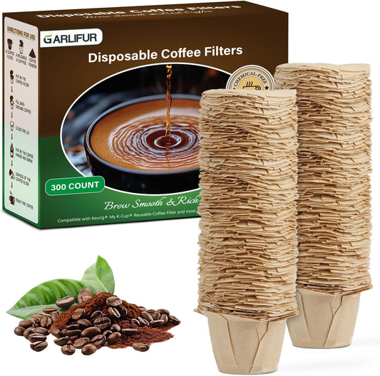 Disposable K Cup Coffee Filters for Keurig 1.0&2.0, 300 Count