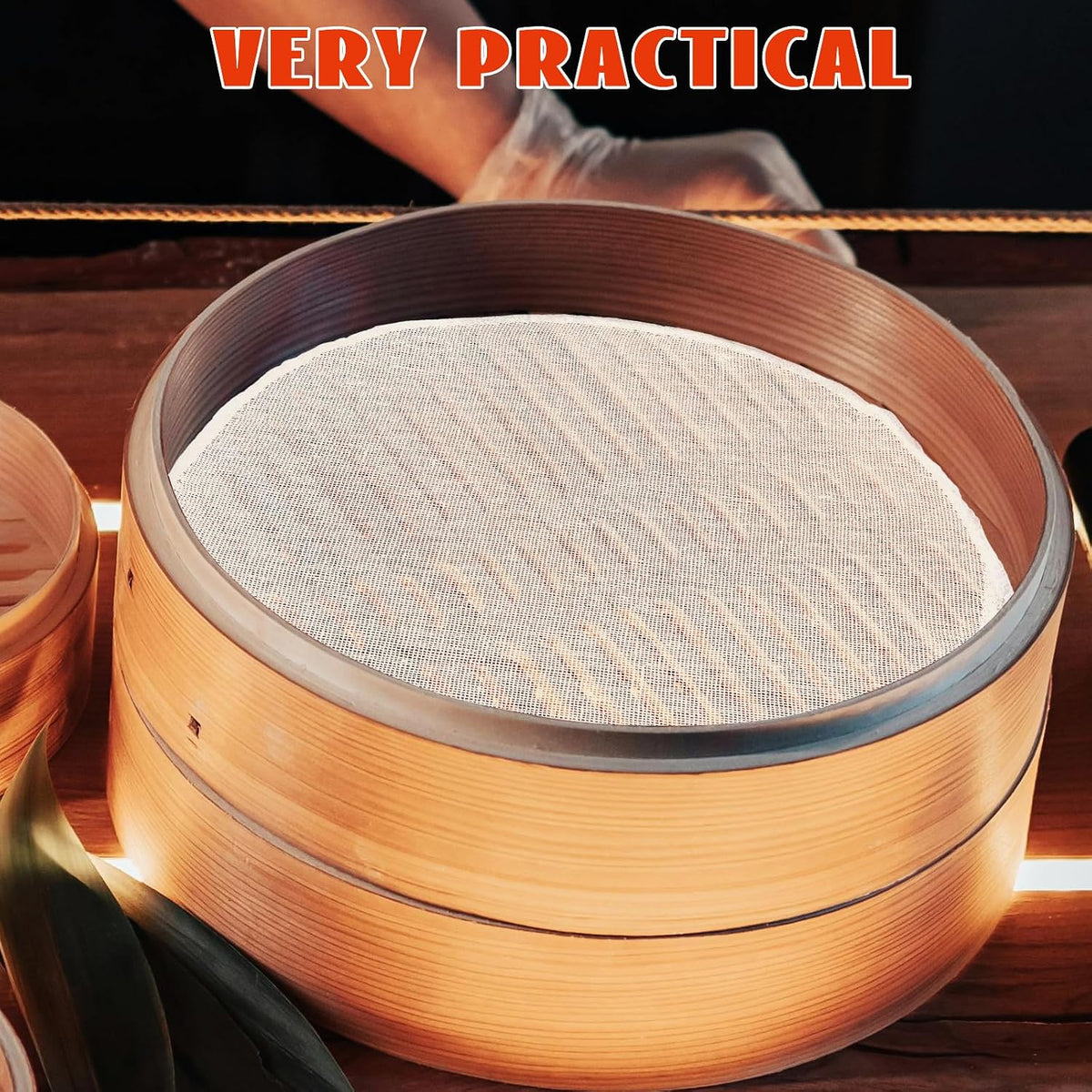 20pcs Cotton round Steamer Liner Mat 22cm Food Steaming Cloth