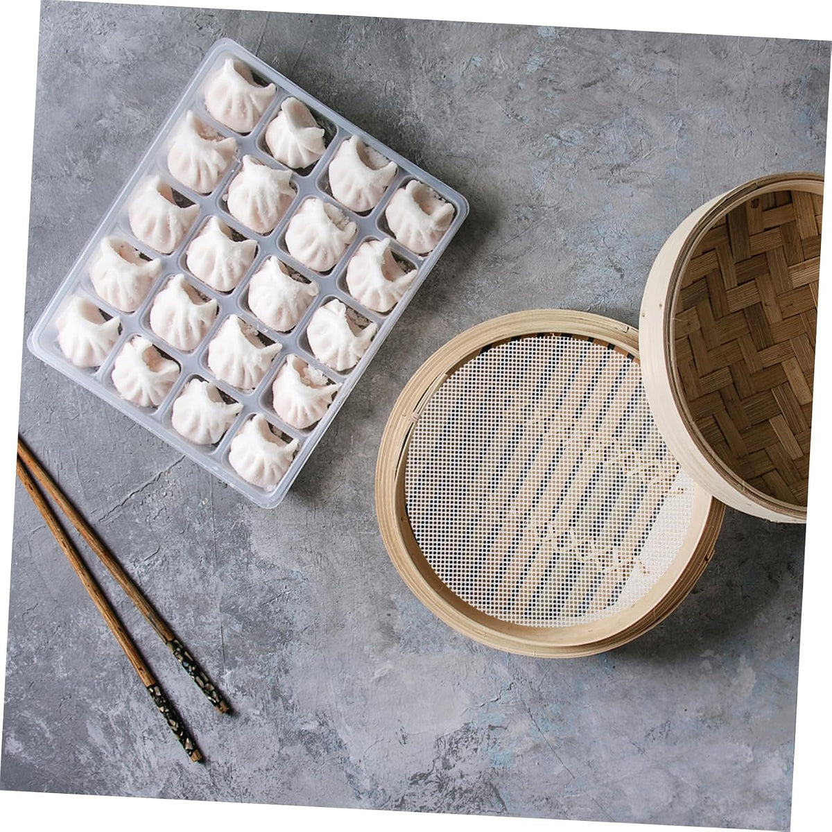 10pcs round Silicone Steamer Pads for Baozi, Non-stick Kitchen Mats