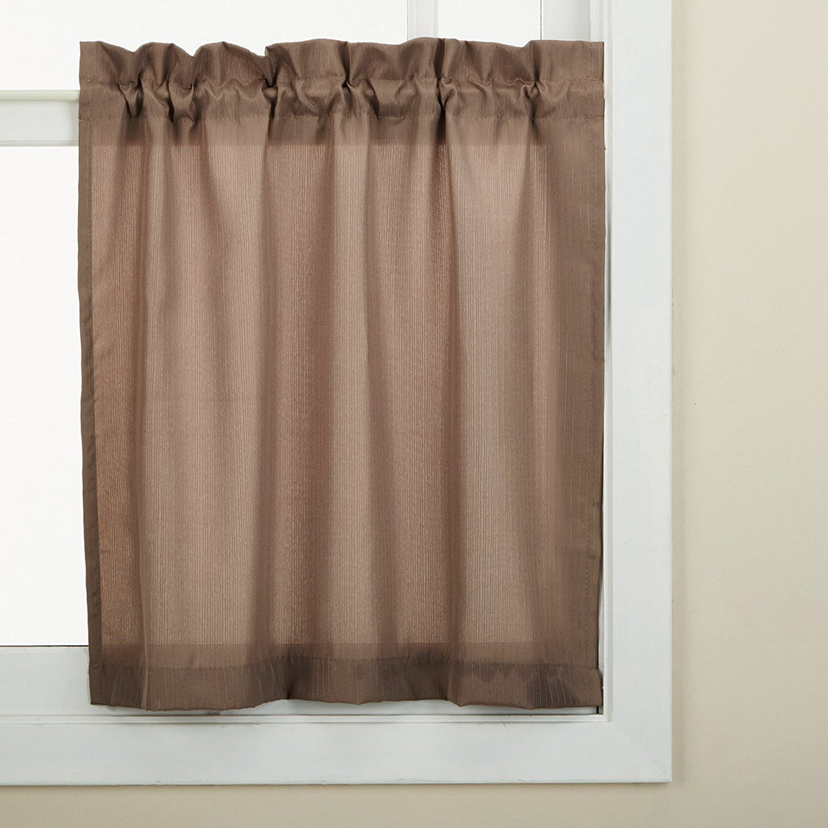 Sweet Home Collection Old World Style Floral Heavy Lace Kitchen Curtain Swag pair Hopewell Cream